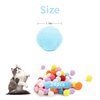 DODHEG 24 Pcs Colorful Pet Balls, Soft Plush Balls, Indoor Toy for Cat, Interactive Cat Toy.