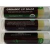 USDA Organic Lip Balm 4-Pack by Earth's Daughter - Eucalyptus Mint Flavor, Beeswax, Coconut Oil, Vitamin E - Best Lip Repair Chapstick for Dry Cracked Lips.