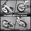 Foldable 1:6 Bicycle Building Blocks Set for Boys 6-10, Compatible with Lego Technic Motorcycle, Mountain Bike Building Kit STEM Educational Dirt Bike Stunt Bike Building Toys Gift for Kids (246 PCS)