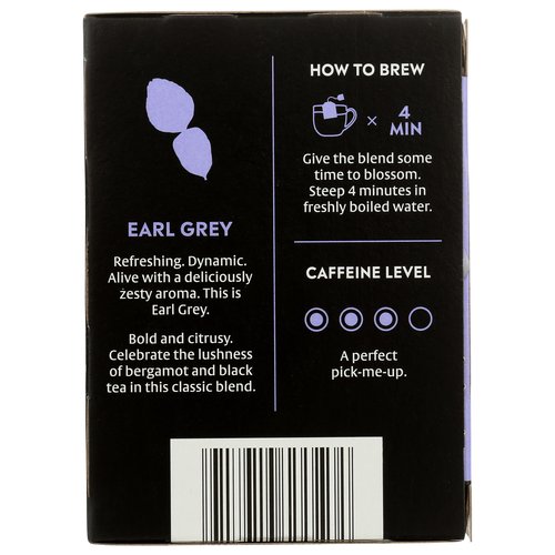 Choice Organics - Organic Earl Grey Tea (1 Pack) - With Bergamot - Fair Trade - Compostable - Contains Caffeine - 16 Organic Black Tea Bags