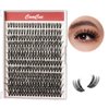 Lash Clusters DlY Eyelash Extensions 40/50D 0.07 D Curl 14-18mm Eyelash Clusters Mixed Tray Cluster Eyelash Extensions Natural individual Lashes (40/50D-0.07D-14-18mm)