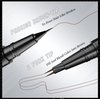 2-in-1 Eyebrow Pen and Eyeliner Pencil Liquid Eyebrow Pencil Eyeliner Waterproof Natural Brow Pencils and Precise Brush Tip Create natural hair like eyebrows that last all day Black Brown # 04