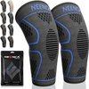 NEENCA Knee Braces for Knee Pain -2 Pack Knee Sleeves for Knee Pain Set, Knee Brace Compression Sleeves, Knee Support for Sports, Running, Meniscus Tear, ACL, PCL, Women & Men...