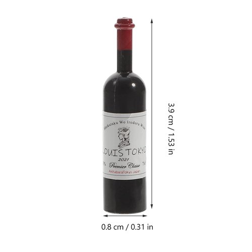 LUOZZY 16 Pcs Mini Wine Bottles Miniature Dollhouse Wine Bottles and Glasses Dollhouse Wine Glasses Miniature Wine Bottles Dollhouse Accessories