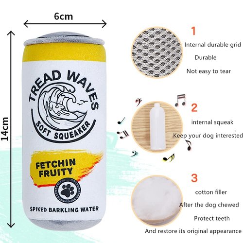 Xshelley Puppy Claw Toy - Fun Imitation Plush Dog Toy with Squeak - Small and Medium Sized Dog - Puppy Chewing Toy, Dog Gift (2 Pack)