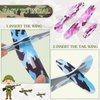 Jerify 20 PCS Parachute Toys and Camouflage Foam Airplanes Set, Parachute Army Men Toys Army Hand Throw and Foam Glider for Boys Outdoor Party Favors (Elegant Style)