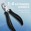 Toenail Clippers for Thick Nails,Nail Clippers for Seniors Toe Nail Clippers Adult Long Handle Safety Ingrown Toenail Tool Fingernail Clippers Black