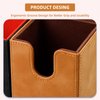 Sanseking Card Deck Box for MTG Commander Deck Box fits 100+ Single Sleeved Cards Lamb Leather Card Box Magic Card Boxes for MTG TCG CCG (Vertical,Brown)