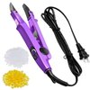 Lothee Fusion Hair Extensions Tool with Keratin Glue Granule Beads, US Plug, B Head (Purple)