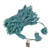 Novelty Lights 100 Light LED Christmas Mini Light Set, Outdoor Lighting Party Patio String Lights, Green, Green Wire, 34 Feet