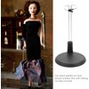 jarbins 4pcs Doll Stand Black Doll Display Support 18 Inches Action Figure Stand Reusable Doll Support Stand Dollhouse Furniture Vertical Doll Stand Supply Dolls Accessories