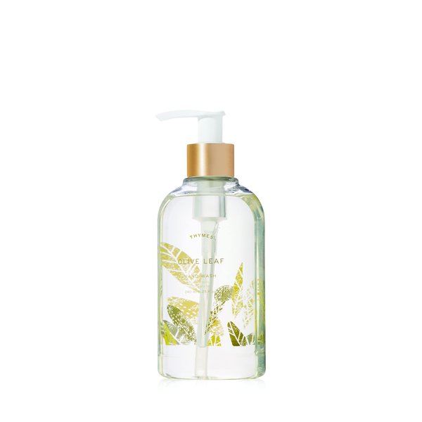Thymes Olive Leaf Hand Wash - Liquid Hand Soap In Pump Bottle (8.25 Fl Oz)