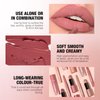 Jolilab 9 in 1 Matte Velvet Lipstick Set-Lip Liner, Lip Gloss and Lipstick, Waterproof Longlasting Pigment Nude Non-Stick Cup Women Lip Makeup, Perfect for Natural Lip Contour (04+05+06, 1)