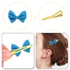 100pcs 1.4 Inches (3.5 cm) Golden Single Prong Curl Clips Metal Alligator Hairpins Clips Sectioning Hair Clips Hair Accessories for Hair Extensions Styling