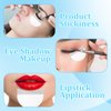 Molain 150 Pcs Eyeshadow Shields, Lint Free Eyeshadow Stencil Gel Pad Under Patches, Prevent Makeup Residue Eye Shadow Makeup Patches for Eyelash Extensions, Eyeliner, Lip and Tinting Makeup