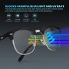 racico Computer Blue Light Blocking Glasses 3 pack Blue Light Glasses Men Women, Anti Blu-Ray Clear Gaming Glasses Lenses