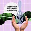 Wet Brush Go Green Speed Dry Hair Brush, Purple - Vented Design & Ultra Soft HeatFlex Bristles - Ergonomic Handle Manages Tangle & Uncontrollable Hair - Pain-Free Hair Accessories