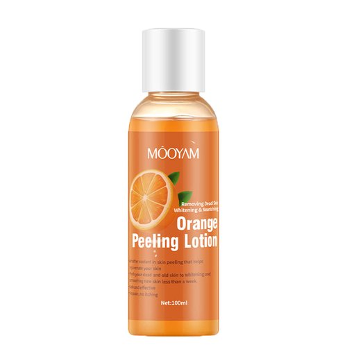 Orange Peeling Lotion,Vitamin C Peel Off Mask,Blackhead Mask Peel,Instant Exfoliation Dead Skin Remover Brightening Peeling Gel for Skin Body Face Neck Knees Foot-100ML/3.4 FLOZ (1PCS)
