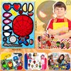 48 Sheets Make Your Own Stickers for Kids, DIY Make Superhero Face Stickers for Boys Girls, Party Favors Supplies Art Craft Family School Reward