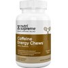 Nutri-Supreme Research Caffeine Energy Chews with L-Theanine - Caramel Flavor - 60 Chewable Tablets