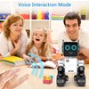 OKK Robot Toy for Kids, Smart RC Robots for Kids with Touch and Sound Control Robotics Intelligent Programmable, Robot Toy with Walking Dancing Singing Talking Transfering Items for Boys Girls (White)