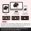 Flufymooz Ponytail Extension, 8 inch Short Claw Ponytail Extension Wavy Curly Jaw Clip in Pony tails Hair Extension Natural Synthetic Hairpiece for Women (Dark Chocolate Brown)