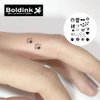 Boldink Semi-permanent tattoos, realistic fake tattoos, last 7-15 days, waterproof non-reflective temporary tattoo stickers, cruelty-free, uniquely designed exquisite packaging（Paw prints）