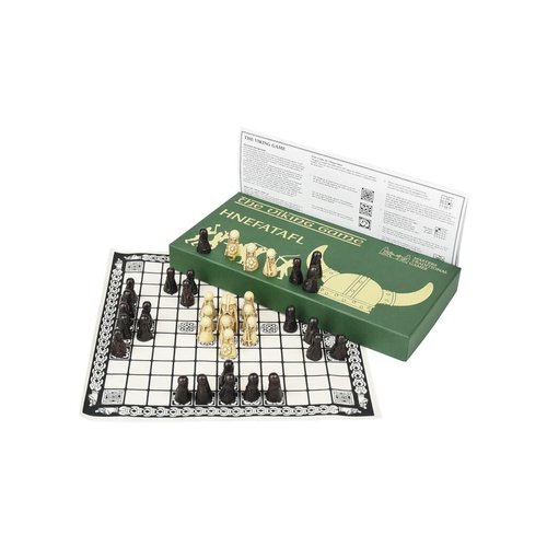 Hnefatafl Board Game - Viking Chess Set - The Masters Edition with Cloth Board and Detailed Resin Pieces - Two Player Strategy Board Game
