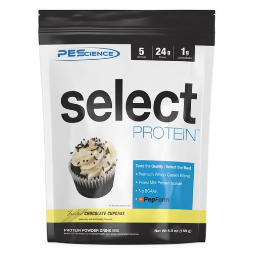 PEScience Select Low Carb Protein Powder, Chocolate Cupcake, 5 Serving, Keto Friendly and Gluten Free
