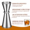 9 Pieces Jigger for Bartending Cocktail Jigger 2 oz 1 oz, 304 Stainless Steel Shot Glass Measuring Cup Shot Measure Jigger Double Japanese Jigger for Bartender Bar Supplies