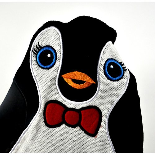 Hot Chicks Bow Tie Penguin 750ml Hot Water Bottle