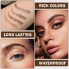 QIUFSSE 3PCS Microblading Eyebrow Pen Waterproof Black Eyebrow Pencil for Women,Easy to Shape,Long-lasting Brow Pen,Easily Create Natural Eyebrow Makeup-Black