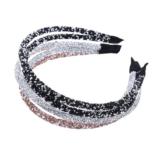 Vctitil 3 Pieces Double Layer Hair Hoop Cute Temperament Hair Accessories Headdress Matching Fashion Design Bezel Women Hair Band for Women Girls