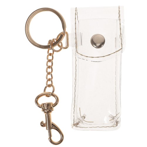 Key Fob Keychain Clear Lipstick Keychain keychain holder lip balm keychain holder keychain cap Keychain Clear Keyblade Keychain