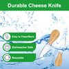 ProudMoore 10 Pcs Cheese Spreader Knives, Mini Butter Knife Spreader with Wooden Handle, Stainless Steel Cheese Knife Set for Charcuterie Board, Sandwich, Appetizers, Cocktail Spreading Knife