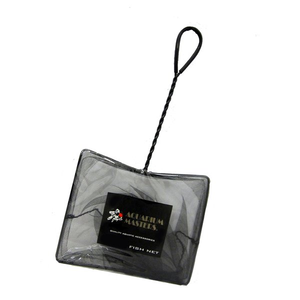 One 5 Inch Professional Coarse Nylon Fish Net with 8.5" Handle for Fish, Amphibians, Aquariums, and Terrariums.