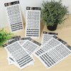 12 Sheets Temporary Tattoo Letters Self-adhesive Custom Temporary Tattoos Fake Letters Tattoo Stickers for Women and Men