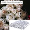 AKOAK 20 Pieces Bridal Wedding Hairpin, Single Drill U-shaped Hairpin, Rhinediamond Hairpin Bridal Women's and Girls' Hair Accessories for Wedding Ball Parties Special Events