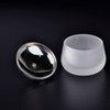 mollensiuer 1 Piece Matte Crystal Glass Nail with Lid Nail Glass Crystal Cup Nail Crystal Bowl Dapping Dish Glass Crystal Dappen Dish Liquid Container Holder Tool for Acrylic Liquid Powder
