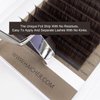HAICHER Brown Lash Extensions 03 05 07 C D Curl 8-16mm Mixed, Colored Lash Trays for Eyelash Extension (Dark Brown, 0.05 D 8-16mm)