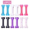 12pcs 6 Colors Resin Dog Bone Hair Clips Metal Alligator Hairclips Bones Hairpins Barrette for Women Girls Halloween Christmas Cosplay Costume Party Hair Accessories