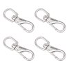 SHONAN Stainless Steel Flag Clips for Flagpole Rope- 4 Pack 3.5 Inch Swivel Snap Hook Flag Pole Clips, Diving Clips Spring Hooks for Dog leashes, Keychains, Boat Ropes, Bird Feeders