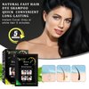 Yiciani 10 Pcs Black Hair Shampoo, Instant Black Hair Dye 100% Grey Coverage Natural Hair Ingredients Color Hair Dye for Men and Women (250ML)