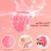 50-Count Heart Shape Compressed Facial Sponges, 100% Natural Cosmetic Spa Sponges for Facial Cleansing for Daily Facial Cleansing, Exfoliating Mask, Makeup Remover. Ideal for Home and Travel.