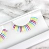 Gorgeous Rainbow colorful parade bottom false eyelashes for Halloween, Pride, Dance, Costume, Rave