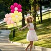 GOTPASS 12 Pcs Daisy Balloons Flower Balloons Flower Theme Party Supplies Baby Shower Girls Birthday Party Wedding Decoration