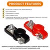 Universal Negative & Positive Battery Cable Terminals - Automotive Terminal Clamps Connectors - Durable & Adjustable Quick Release Terminal Assortment Kit Cars & Trucks Accessories