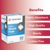 Dealmed Sterile Gauze Pads – 100 Count, 4’’ x 4’’ Disposable and Individually Wrapped Gauze Pads, Wound Care Product for First Aid Kit and Medical Facilities