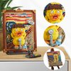 MEIEST Mini Building Blocks Cute 3D Painting Model Set,Simulation Particle Stereograph Collection Construction Building Bricks Toy,Home Decor,14+ (The Scream Duck)