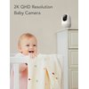 nooie Baby Monitor with Camera 2 Pack,WiFi Baby Monitor Camera,360-degree1080P,Smart Baby Camera with Motion Tracking,Night Vision,Two Way Audio&Sound Detection,Works with Alexa,SD Card and Cloud